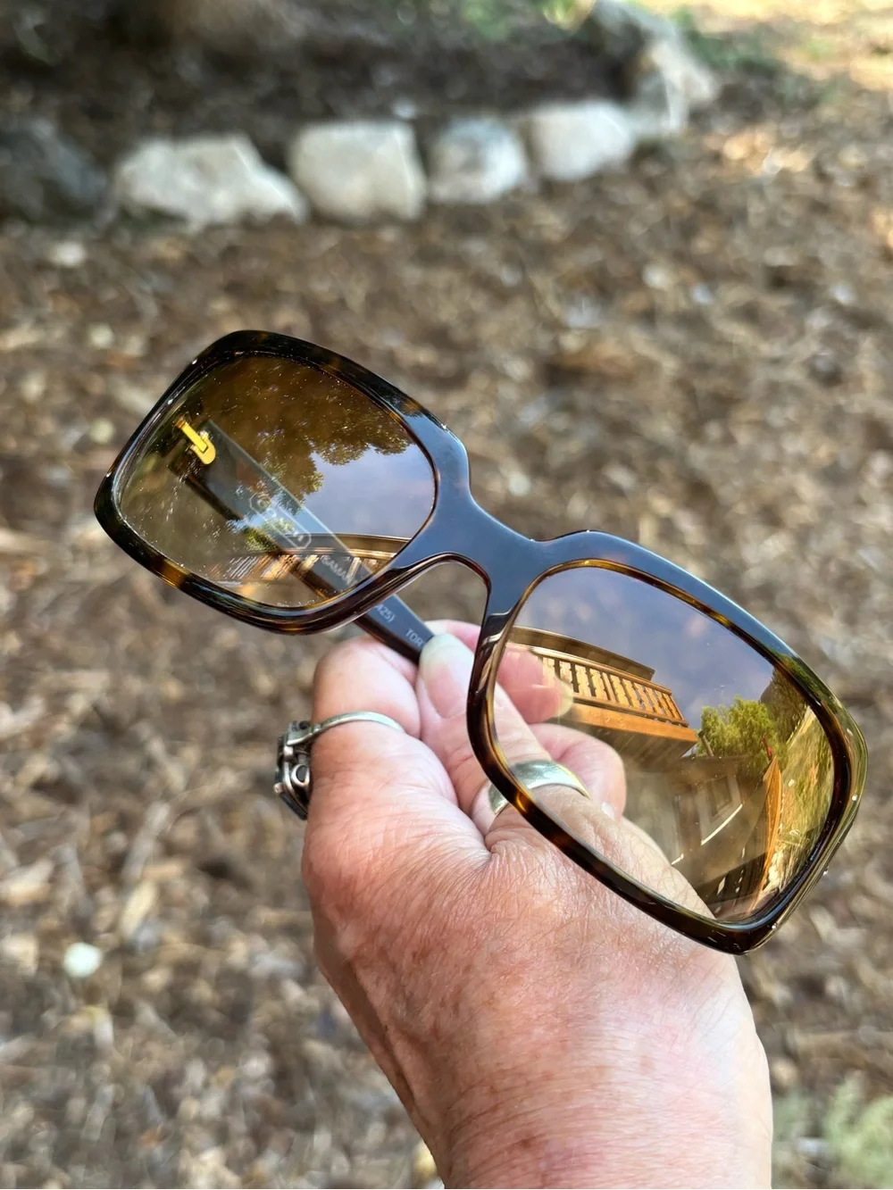 Coach Samantha Brown Tortoiseshell Sunglasses with Signature Case